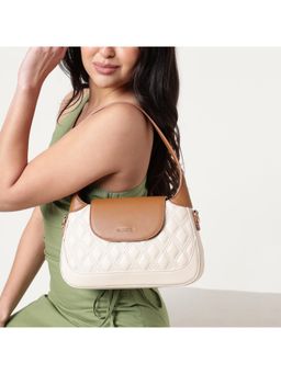 Fastrack - Carry Curve Satchel Bag With Detachable Strap - Beige