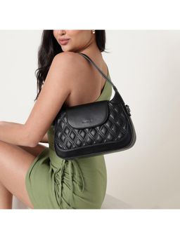 Fastrack - Carry Curve Satchel Bag With Detachable Strap - Black