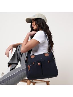 Fastrack - Prussian Edge Nylon Satchel Bag With Detachable Strap