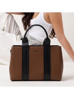 Fastrack - Midnight Mocha Satchel Bag With Detachable Strap