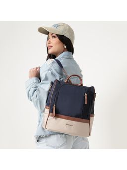 Fastrack - City Block Navy Blue Backpack