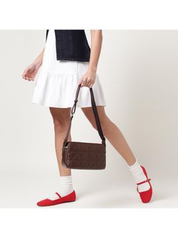 Fastrack - Mocha Grid Sling Bag