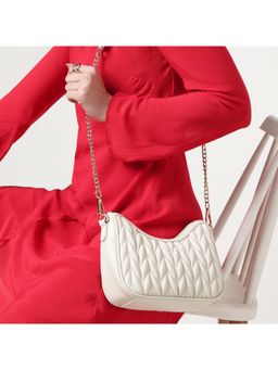 Fastrack - White Quilt Crush Sling Bag