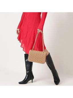 Fastrack - Quilt Grid Tan Sling Bag