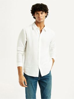 Levi's - Mens Solid Slim Fit White Casual Shirt