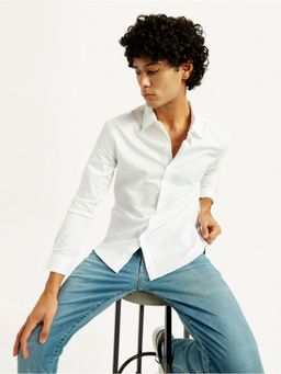 Levi's - Mens Self Slim Fit White Casual Shirt