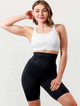 BRACHY - Womens High-Impact Velcro Sports Bra White