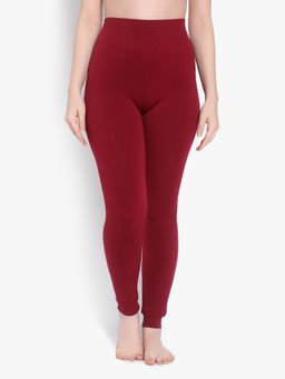 BRACHY - Women Maroon Solid Thermal Bottom