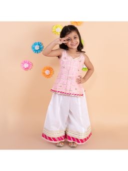 Tiny Pants - Baby Pink Gota Sharara (Set of 2)