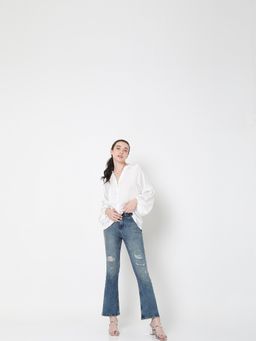 VERO MODA - Women Solid Blue Jeans