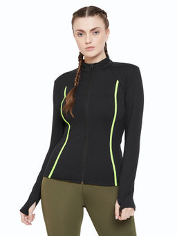 Athlisis - Solid Sporty Jacket Black