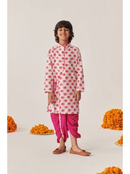 PSPeaches - Boys Printed Regular Kurta with Dhoti (Set of 2)