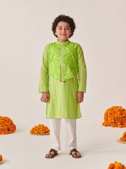 PSPeaches - Boys Striped Regular Kurta with Pyjamas (Set of 2)