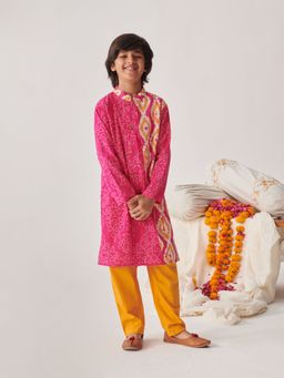 PSPeaches - Boys Printed Regular Kurta with Pyjamas (Set of 2)