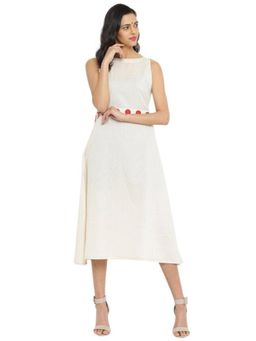 PRATHAA - Midi Dress With Bindi Waist Belt