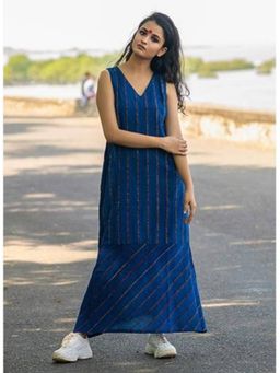 PRATHAA - Khesh Blue Maxi Dress