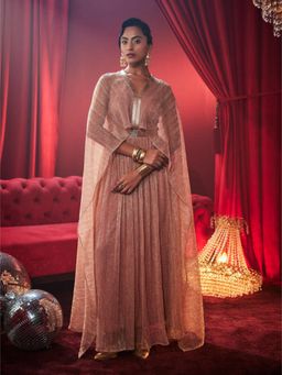 House of Fett - Tiara Metallic Party Gown