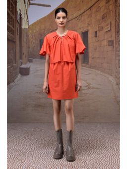 Genes Lecoanet Hemant - Coquelicot Flounce Sleeve Dress