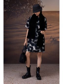 Genes Lecoanet Hemant - Midnight Ripple Twill Crepe Dress