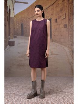 Genes Lecoanet Hemant - Cherry Lacquer Embroidered Shift Dress