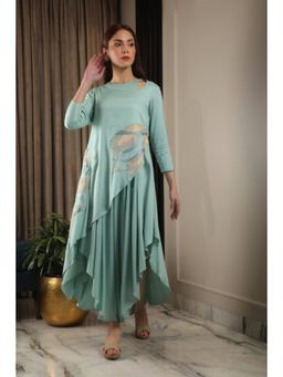 Omana by Ranjana Bothra - Multilayer Emb Dress