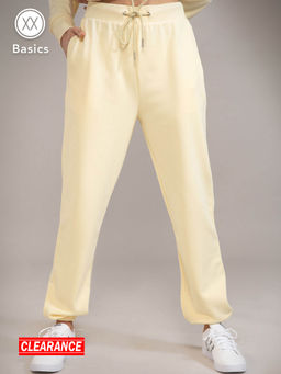Twenty Dresses by Nykaa Fashion - Basics Yellow Solid Ankle Joggers
