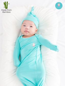 The Plush Club - Signature Aqua Blue Baby Hat Beanie