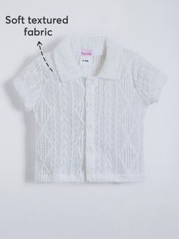 Hopscotch - Textured Shirt Style Shirt