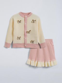 Hopscotch - Textured Sweater and Skirt