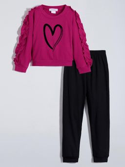 Hopscotch - Pink Sweatshirt and Joggers