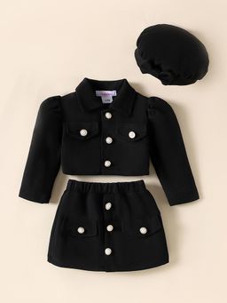 Hopscotch - Solid Jacket and Skirt with Cap