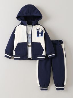 Hopscotch - Colour block Jacket and Joggers with T-Shirt
