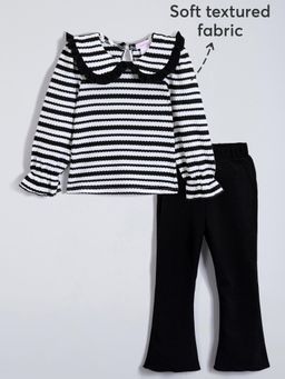 Hopscotch - Striped Collar Top and Pants