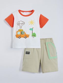 Hopscotch - Graphic Print T-shirt and Shorts