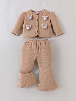 Hopscotch - Teddy Bear Applique Top and Pants