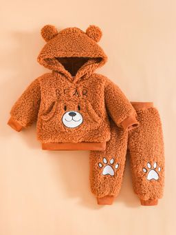 Hopscotch - Bear Embroidered Jogger With Sweatshirt