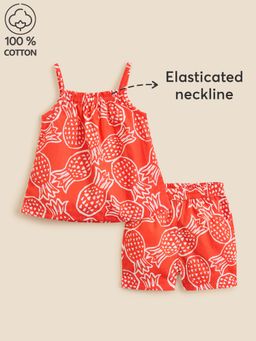 Hopscotch - Cotton Pineapple Top and Shorts