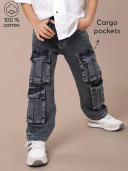 Hopscotch - Cargo Pocket Denim Jeans