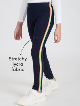 Hopscotch - Side Stripe Stretchy Skinny Fit Leggings