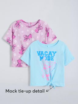 Hopscotch - Cotton Vacation Stitch T-Shirts (Pack of 2)