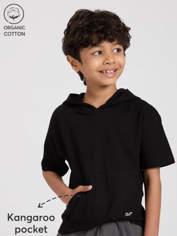 Hopscotch - Kangaroo Pocket Relaxed Hooded T-shirt