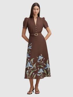 Forever New - Vereena Button Down Midi Dress with Belt