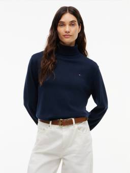 Tommy Hilfiger - Slim Fit Cotton Turtleneck Sweatshirt