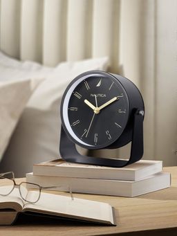 Nautica - Black Modern Table Alarm Clock