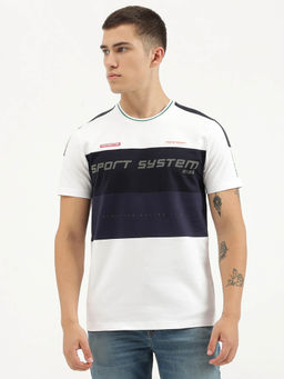 United Colors of Benetton - Multi-Color Relaxed Fit Round Neck Colorblock T-Shirt