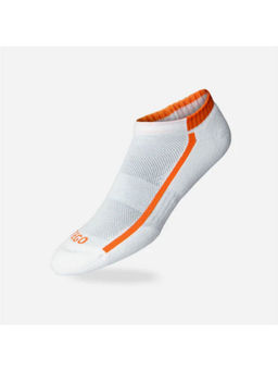 Tego - Unisex Socks Ankle Cotton Comfort White & Orange