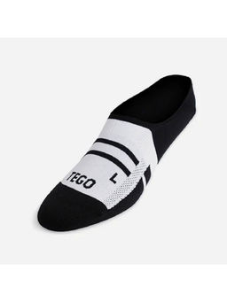 Tego - Unisex Socks No Show Ultra Light Black & White