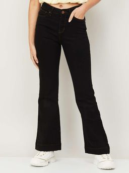 Xpose - Women Black Comfort Flared High-Rise Stretchable Jeans