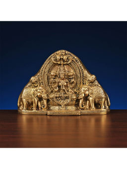 Ekaa Handicrafts - Brass Goddess Gaj Lakshmi Wall Hanging