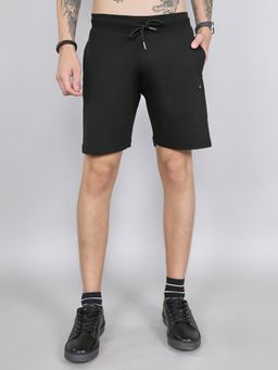 Monte Carlo - Men's Black Regular Fit Plain Bermuda